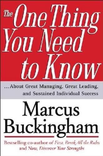Image of: The One Thing You Need To Know