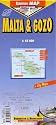 Laminated Malta & Gozo Map by Berndtson/Borch