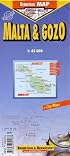 Laminated Malta & Gozo Map by Berndtson/Borch