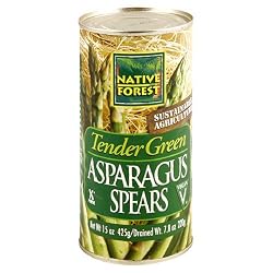 Native Forest Green Asparagus Spears, 15-Ounce Cans (Pack of 6)