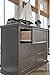 Million Dollar Baby Foothill-Louis 6-Drawer Changer Dresser with Tray, WeaThered Grey