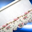Dollhouse Miniature Pink Floral Design Window Blind