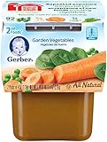 Gerber Purees 2nd Foods, Garden Vegetables, 8 Ounce (Pack of 8)