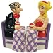 Westland Giftware Blondie Magnetic Blondie and Dagwood at Dinner Table Salt and Pepper Shaker Set, 3