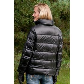 Ladies Down Leather Jacket