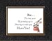 [Touching Sayings For Fathers] - Dad 8 x 10 Inches Sayings set in Double Beveled Matting