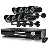 Swann Alpha D03C6 SWA43-D3C6 8-Channel H.264 Security DVR and 8 Weather-Resistant Cameras