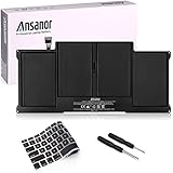 Ansanor 7200mAh バッテリー Apple MacBook Air 13 インチ 対応 A1405 A1466 A1496 A1377 2012 + 日本語 キーボードカバー A1405