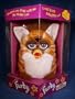 Furby Electronic Tan with White Stripes, Brown Feet, White Belly and Inner Ears