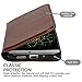 Galaxy Wireless Cases Compatible for Samsung Galaxy GT-I9200 I9205 i527 Mega 6.3 Case, Mega 6.3 Wallet Case, Slim Flip Folio [Kickstand] Pu Leather Wallet Case with ID&Credit Card Slot, Brown