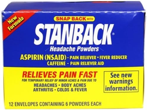 Stanback Pain Releiving Powders 12/6pk Powders