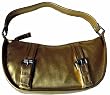 Michael Kors Hutton Antique Gold Small Hobo Bag Purse