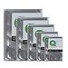 100x Premium Silver Mylar Open Top Bags (8cm x 12cm)