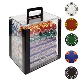 Trademark Poker 1,000-pc. Suited Chips with Acrylic Case