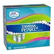 Tampax Pearl Plastic, Super Absorbency, Fresh Scent Tampons, 36-Count (Pack of 2)