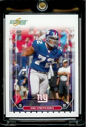 2006 Score Factory Set Single Card # 182 Osi Umenyiora - New York Giants - NFL Football Cards