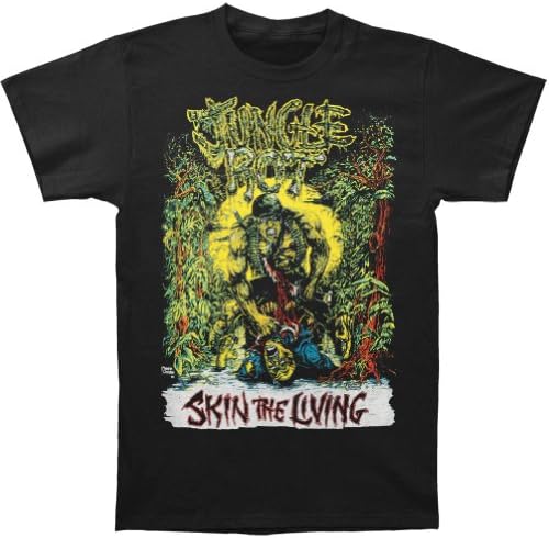 Jungle Rot Men's Skin The Living Color T-shirt XX-Large Black
