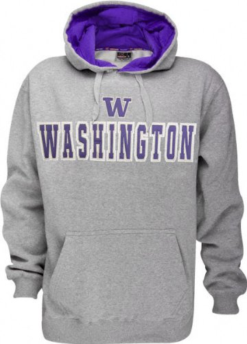 Buy Washington Huskies Automatic Fleece Grey Hooded Sweatshirt