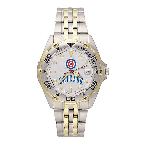 Chicago Cubs MLB All Star Watch with Stainless Steel Band - Men's from LogoArt