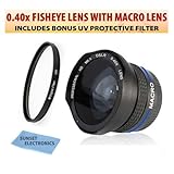 Super Wide Macro 0.40X Fisheye Lens + UV Protection Glass Filter for Canon  ....