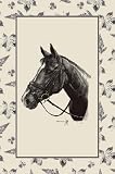 000EVE The Eventar Linen Tea Towel Pferde / Geschirrtuch / Handtuch Leinen