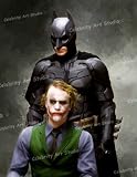BATMAN THE DARK KNIGHT & JOKER ORIGINAL CANVAS ART W GALLERY WRAP STYLE FRAMING 21X28