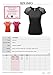 Awesome21 Women's Casual Mesh Sleeve Pointed Tops