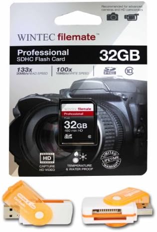 32GB Class 10 SDHC High Speed Memory Card For CANON EOS REBEL T3 and T3i. Perfect for high-speed continuous shooting and filming in HD. Comes with Hot Deals 4 Less All In One Swivel USB card reader and.