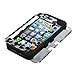 MYBAT IPHONE5HPCTUFF2DIM020NP Premium TUFF Case for iPhone 5 - 1 Pack - Retail Packaging - Black Leopard (2D Silver)/Black