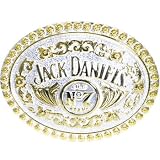 Body Candy - JACK DANIELS Silver Gold NO. 7 Belt Buckle