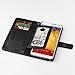 ULAK Note 3 Case, Galaxy Note 3 Case - Stand Feature Wallet Case Cover Premium Soft PU Leather Protective Skin Credit Card ID Holder Photo Slot for Samsung Galaxy Note 3 N9000 (Black)