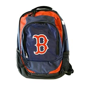 MLB Sports Backpack - Full size Boston Red Sox Backpack (Dark Blue)
