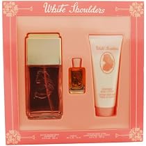 White Shoulders For Women Set, Eau De Cologne Spray 4.5 oz, Body Lotion 3.3 oz & Parfum .25 oz Mini