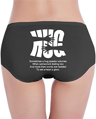 Happy Hug Day A Hug Speaks Volumes Women Briefs Hipster Panty Soft Cotton