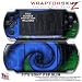 Alecias Swirl 01 Blue WraptorSkinz Skin and Screen Protector Kit fits Sony PSP Slim (PSP 2000)