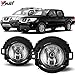 Winjet WJ30-0449-09 OEM Series for [2005-2014 Nissan Xterra] [2010-2017 Frontier] Clear Lens Fog Lights Factory Style OE Fitment A Pair Replacement Set with Bezels, Bulbs, Relay, Switch, and Wiring