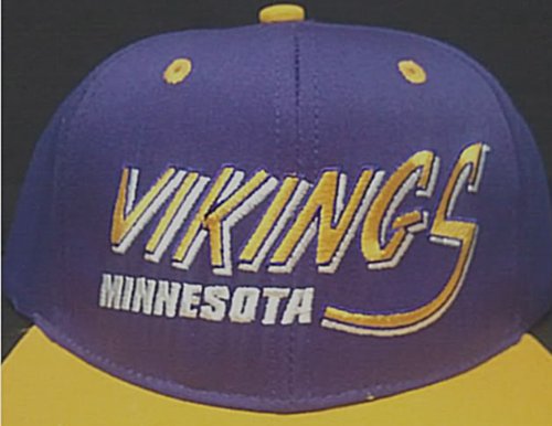 NEW Minnesota Vikings NFL Two Tone Vintage Snapback Flatbill Cap / Hat