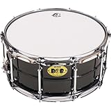 Pork Pie Snare Drum Black Nickle Plated Snare Drum with Chrome Tube Lugs
