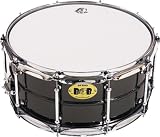 Pork Pie Snare Drum Black Nickle Plated Snare Drum with Chrome Tube Lugs
