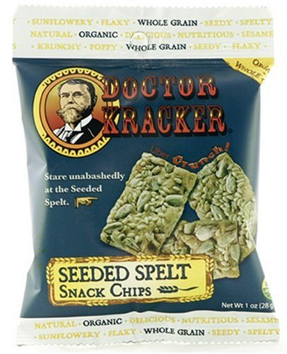 Dr. Kracker Snacker Kracker, Seed Spelt, 1-Ounce Pouches (Pack of 24) by Organic Sesame Oils