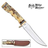 Ridge Runner Large Wichita Skinning Knife w/ Leather Sheath