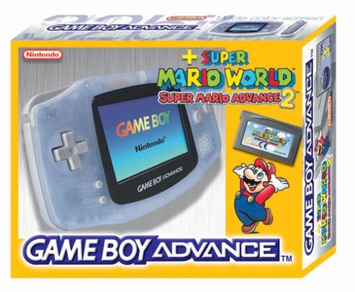 Gameboy Advance Konsole Clear Blue inkl. Super Mario Advance 2