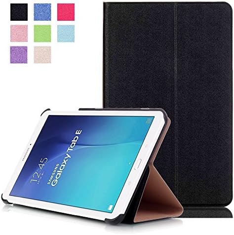 Samsung Galaxy Tab E 9.6 case - X-Master Ultra Slim Lightweight Stand Case Cover for Samsung Tab E / Tab E Nook 9.6-Inch Tablet (SM-T560 / T561 / T565 / SM-T567V Verizon 4G LTE ) (Black)