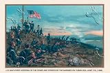Canvas Print, Hoisting of the Stars and Stripes on Cuban Soil, June 11, 1898 - 30 x 20