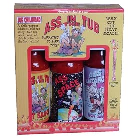 Ass In The Tub 3-Pack Hot Sauce Gift, 15 oz