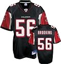 Keith Brooking Black Reebok NFL Replica Atlanta Falcons Jersey