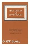 First Decrees of Soviet Power