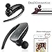 Bluetooth Handsfree,Touch-sensitive Control Wireless Stereo In-Ear Noise Cancelling Headset with Mic for Phones-Grey