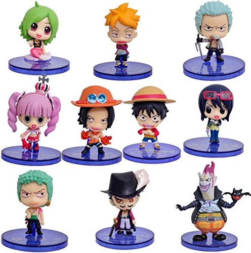 Andy Candy One Piece New World 10Pcs Cartoon Anime Plastic Toys Doll Model