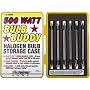 Designers Edge L-15 Bulb Buddy JR. Halogen Bulb Storage Case with Six 500-Watt Halogen Bulbs